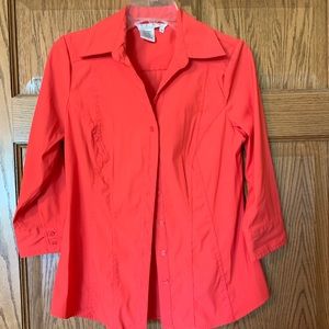 Como stretch button up shirt